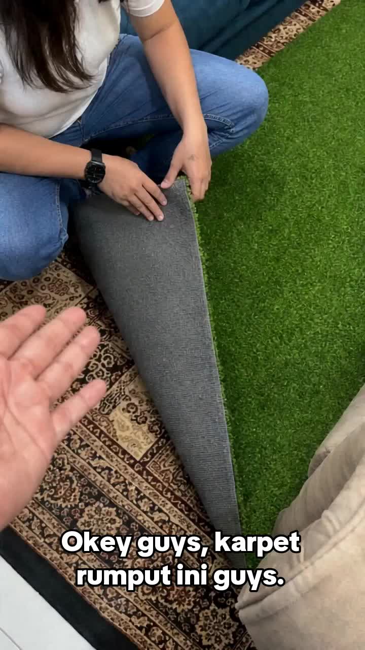 Tahan panas & bebas nyamuk. Tanpa potong rumput, diskaun hingga 80%!  #rumputtiruan #fyp #artificialgrass #grass #carpet #rumput #karpet #murah