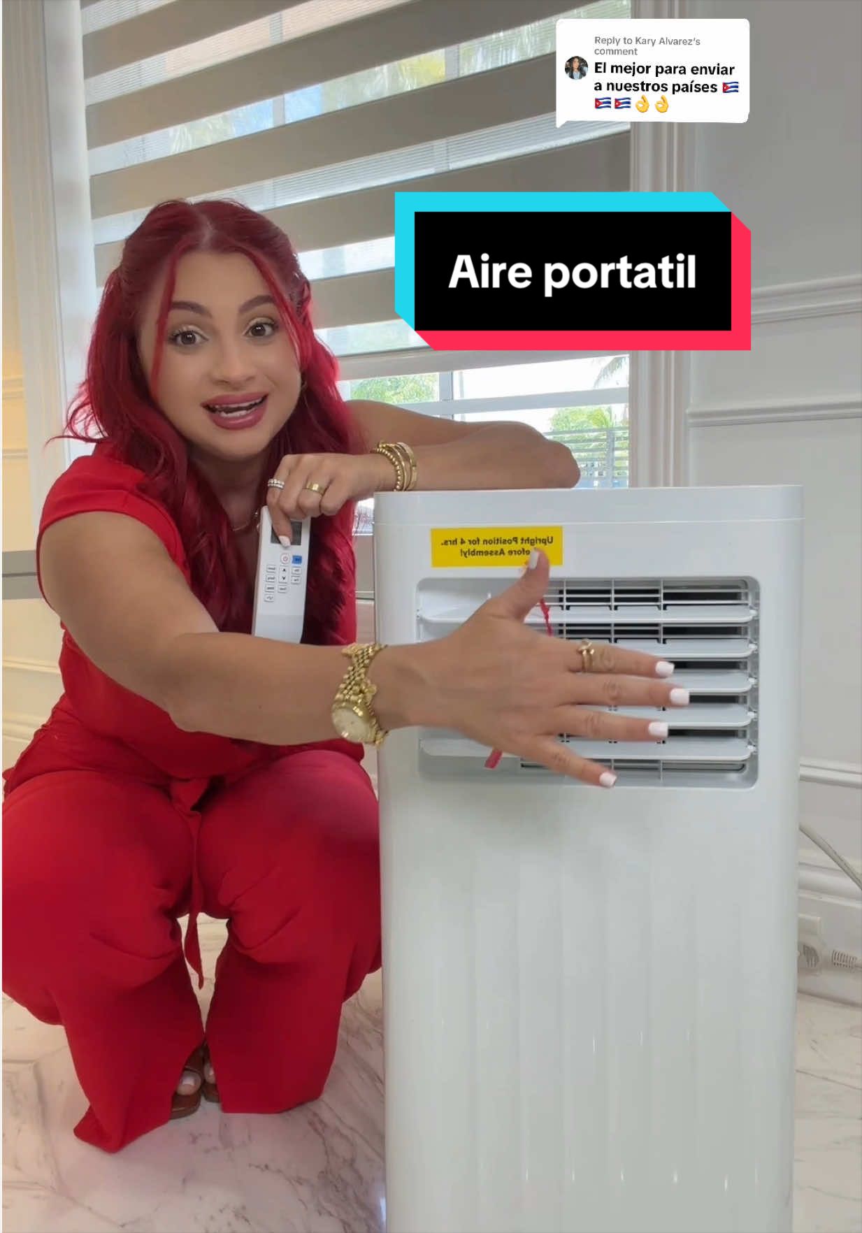 Replying to @Kary Alvarez Enfría, ventila y también ayuda a deshumidificar para mayor comodidad. Incluye control remoto, ruedas para moverlo fácilmente entre habitaciones y una instalación sencilla, perfecta para apartamentos, oficinas o cualquier espacio donde necesites aire frío sin complicaciones. 🌬️❄️ #portableac#ac#cowsar#TikTokShopCreatorPicks#summermusthaves 