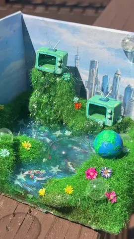 Frutiger aero diorama 🫧🌿 #frutigeraero #diorama #miniature #usa #fyp 