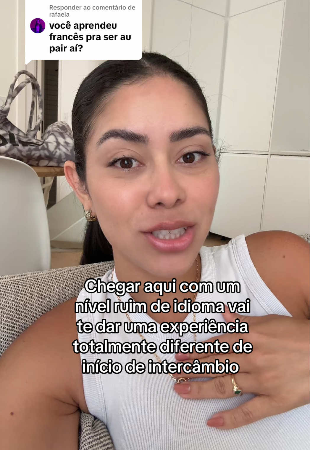 Respondendo a @rafaela se esforça bastante para chegar aqui pelo menos sabendo se comunicar no dia a dia, como em supermercado, em casa, conversas básicas sobre a sua vida, etc… . #aupairlife #aupairnaeuropa 