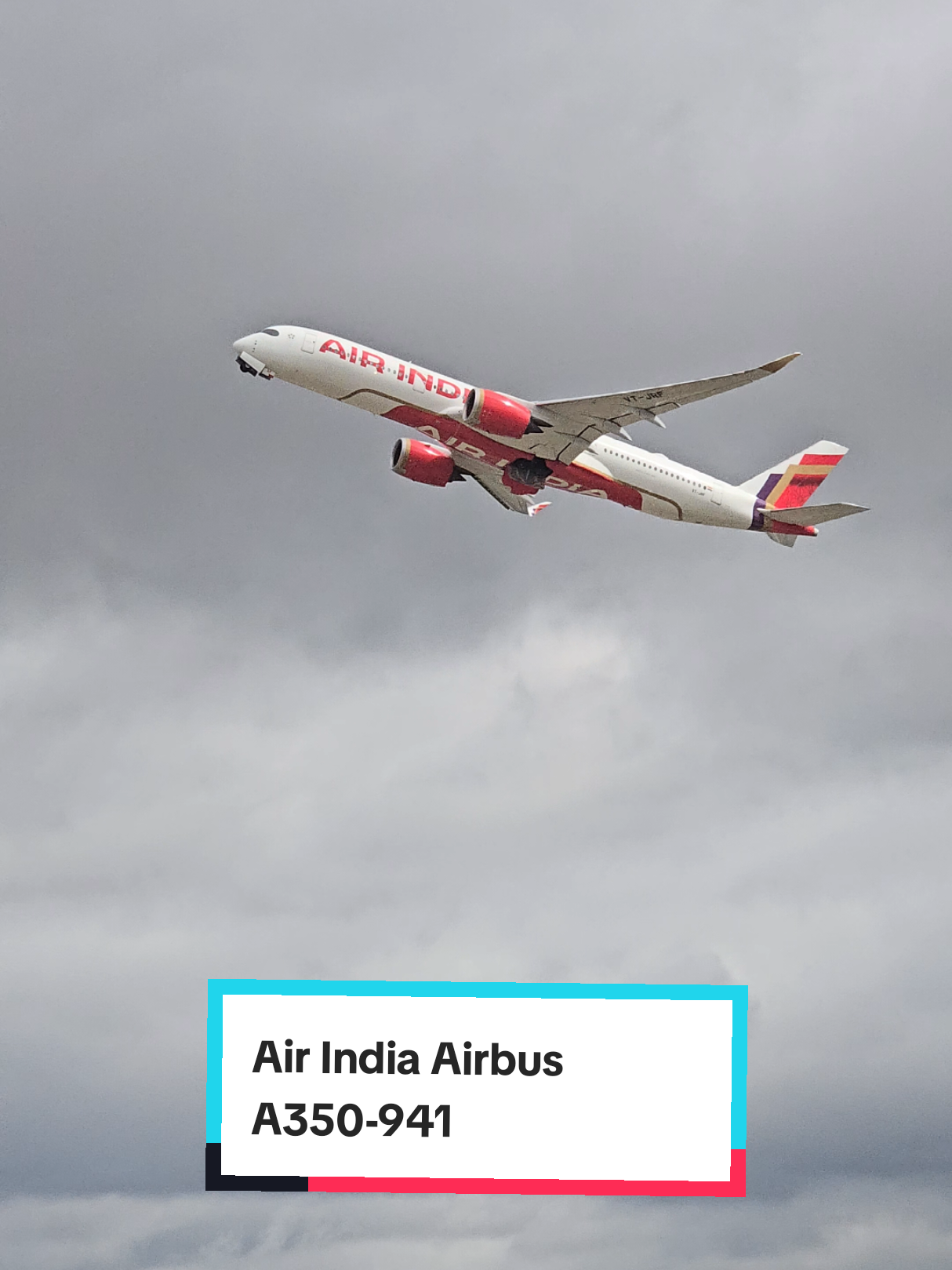 Air India Airbus A350-941 departing from London Heathrow (LHR) heading to Delhi (DEL)  #fyp #avaiation #planespotting #airbus #airindia 