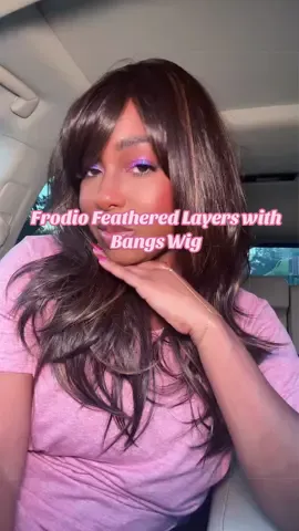 The layers, the movement, the bangs… it looks like I just left the salon. 🤍 @FRODIO  #wig #gluelesswig #bangs #layershaircut #wiginstall 