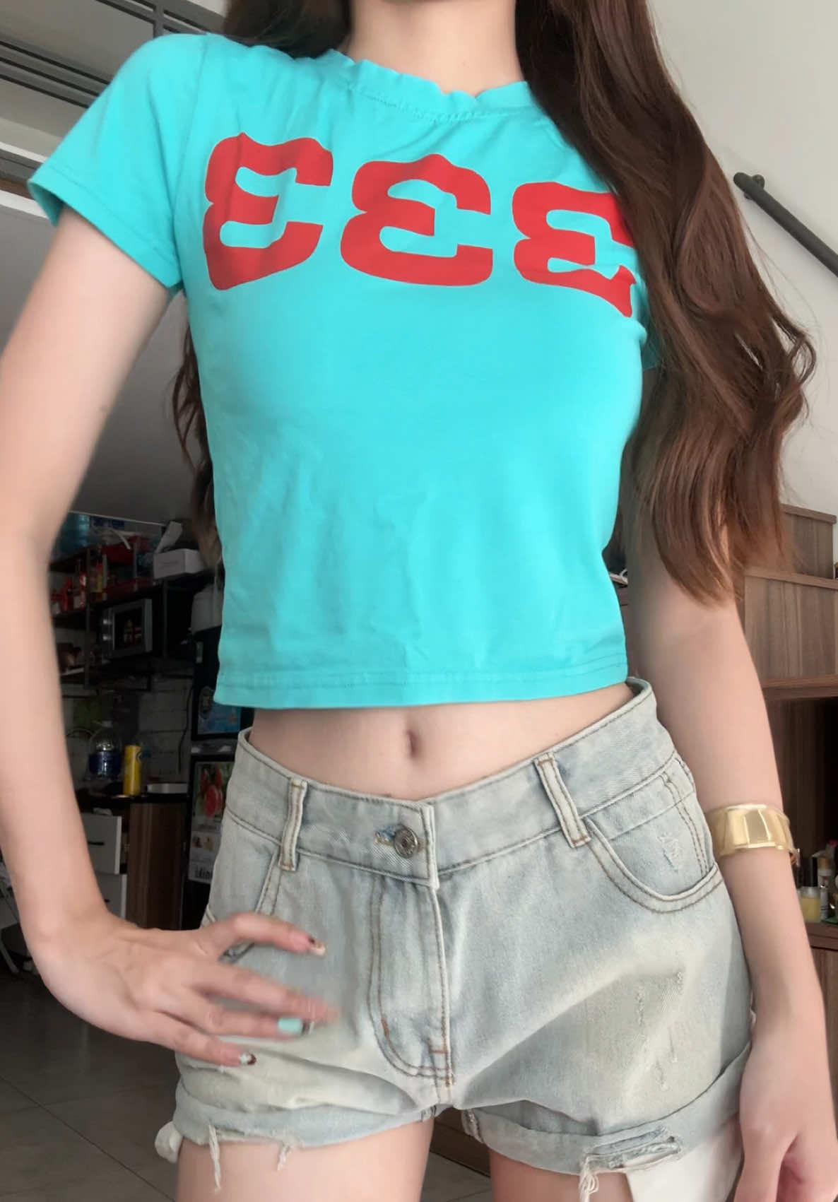 hách dáng thì thoi nhíe #aobabytee #tiffanyblue #aothunnu #fitcheck #outfitideas 