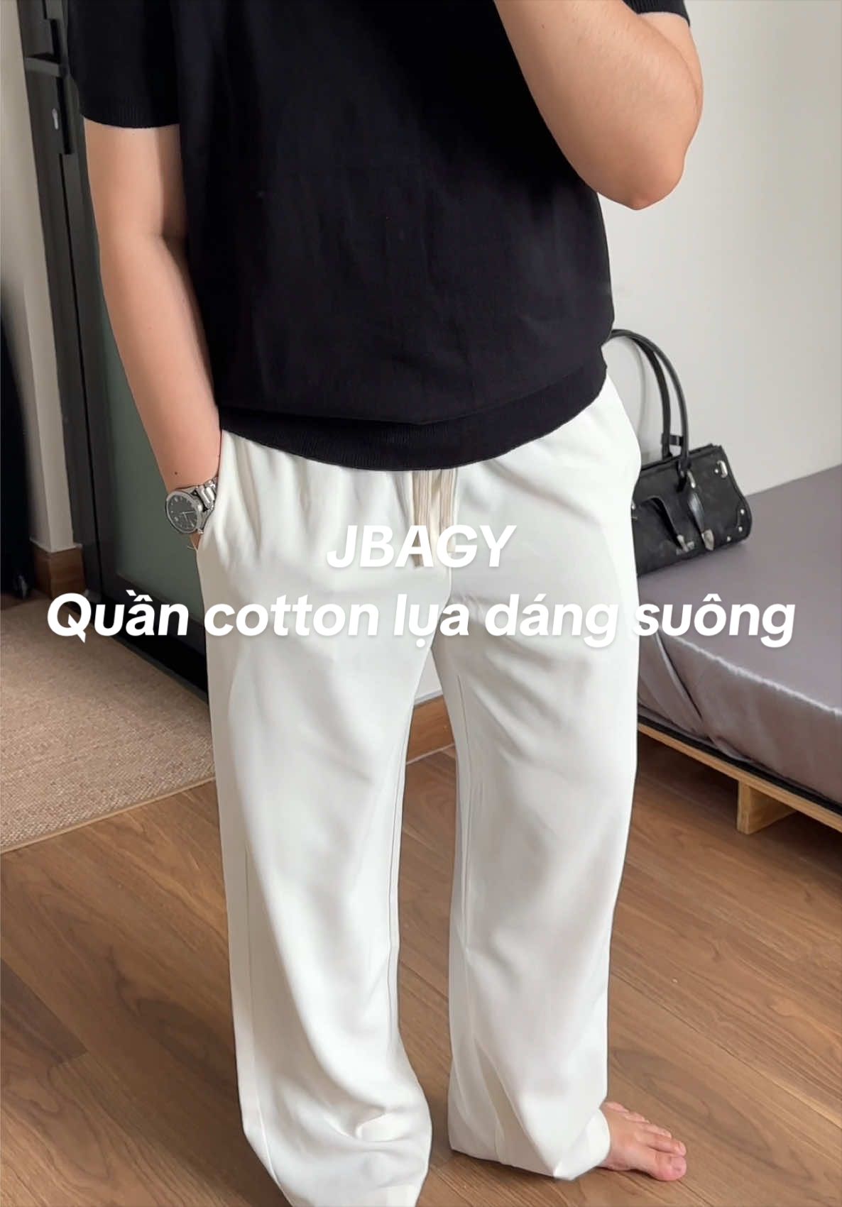 Ông nào ra đường lười mà vẫn muốn mang lịch sự thì cứ quất ngay em quần này #quancottonlua #quandangsuong #quanlua #jbagy #nguyensharedo 