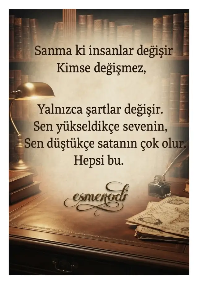 Gerçekler acıdır ama bazen sadece duymanız gerekir. Kaydedip arada bir okumalık... ✨ #esmerodi #hayatdersleri #huzur #mücadeleye 