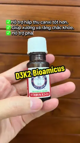 D3K2 Bioamicus hỗ trợ sự phát triển khỏe mạnh của con😊 #d3k2 #bioamicus #d3k2bioamicus #xuhuong #hottrendtiktok 