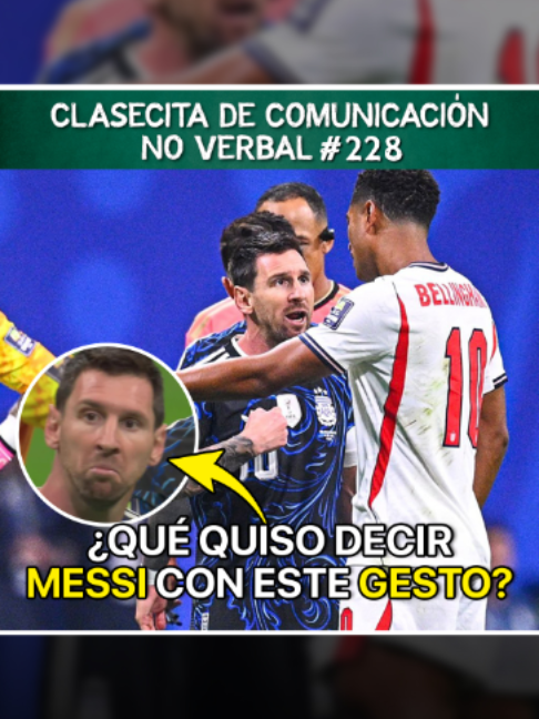 ¿Qué quiso decir messi con este gesto? . #Messi #bellingham #mundial2026 #argentina #lenguajenoverbal