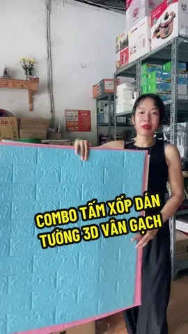 COMBO TẤM XỐP DÁN TƯỜNG 3D VÂN GẠCH 