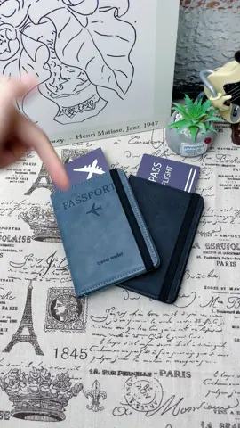 RFID Blocking Passport Holder Slim Travel Wallet for Passport Cards and Cash #rfidwallet #passport #passportholder #TravelOrganizer