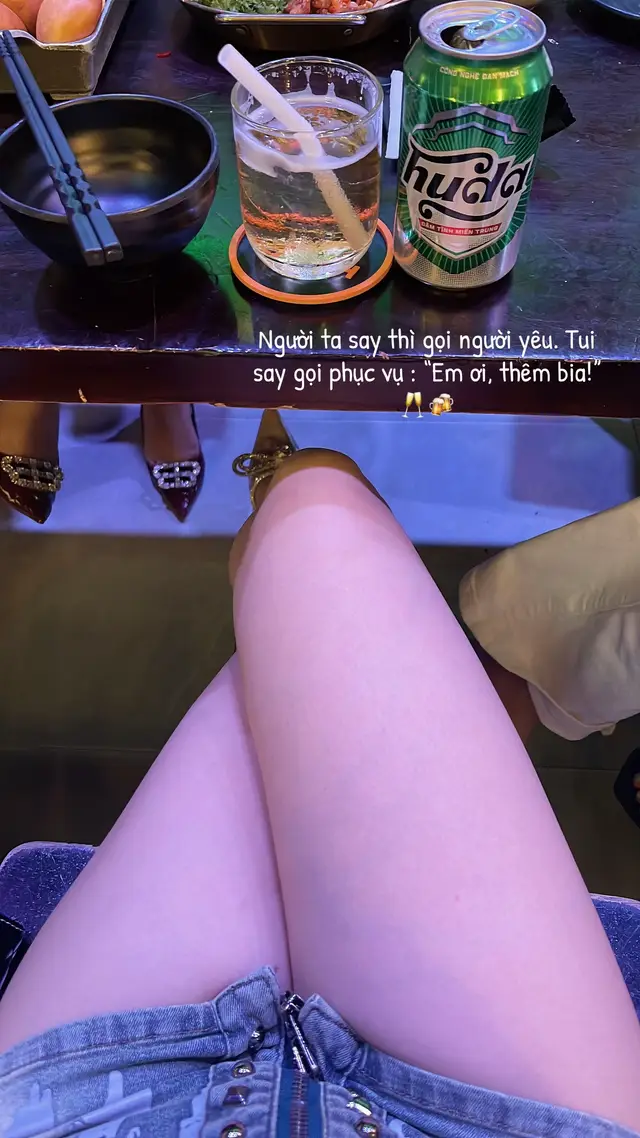 Người ta say thì gọi người yêu. Tui say gọi phục vụ : “Em ơi, thêm bia!” 🥂🍻 #nhau #bia #xuhuong #hue #hook 
