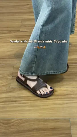 Sandal xinh mà đi mưa nước được nha #depnu #depnuxinh #depxinh #sandalnu #gaubata 