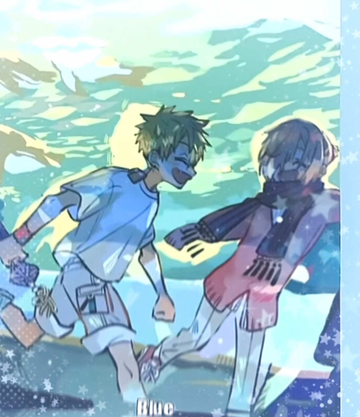 Well well well🧍‍♀️ THEY SO CUTE 🤞‼️ #tolietboundhanakokunedit #tbhk #mitsubasousuke #kouminamoto ##mitsukou animation edit tweeting translations Mitsukou edit night fall arc TBHK manga mangaedit happy colors blue aquarium anime 
