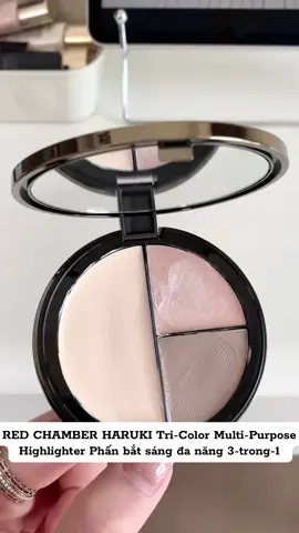 RED CHAMBER HARUKI Tri-Color Multi-Purpose Highlighter Phấn bắt sáng đa năng 3-trong-1. #redchamber 