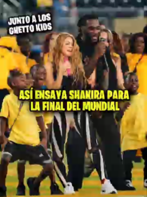 Shakira ensaya junto a los Ghetto Kids y Burna Boy para el Halftime Show del Mundial