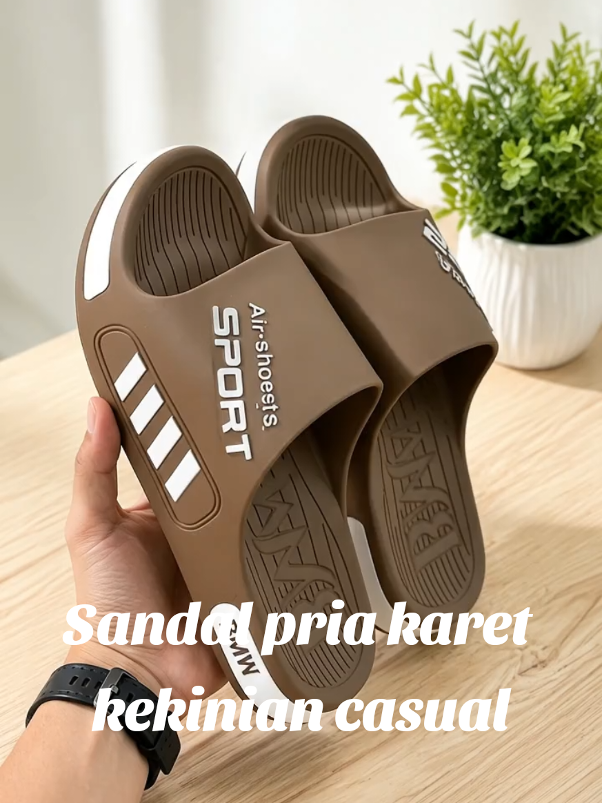 Sandal pria karet kekinian casual murah empuk Sendal selop pria jelly slip on remaja cowo korea EVA..#sandal #sandalpria #abcxyz #fyp 