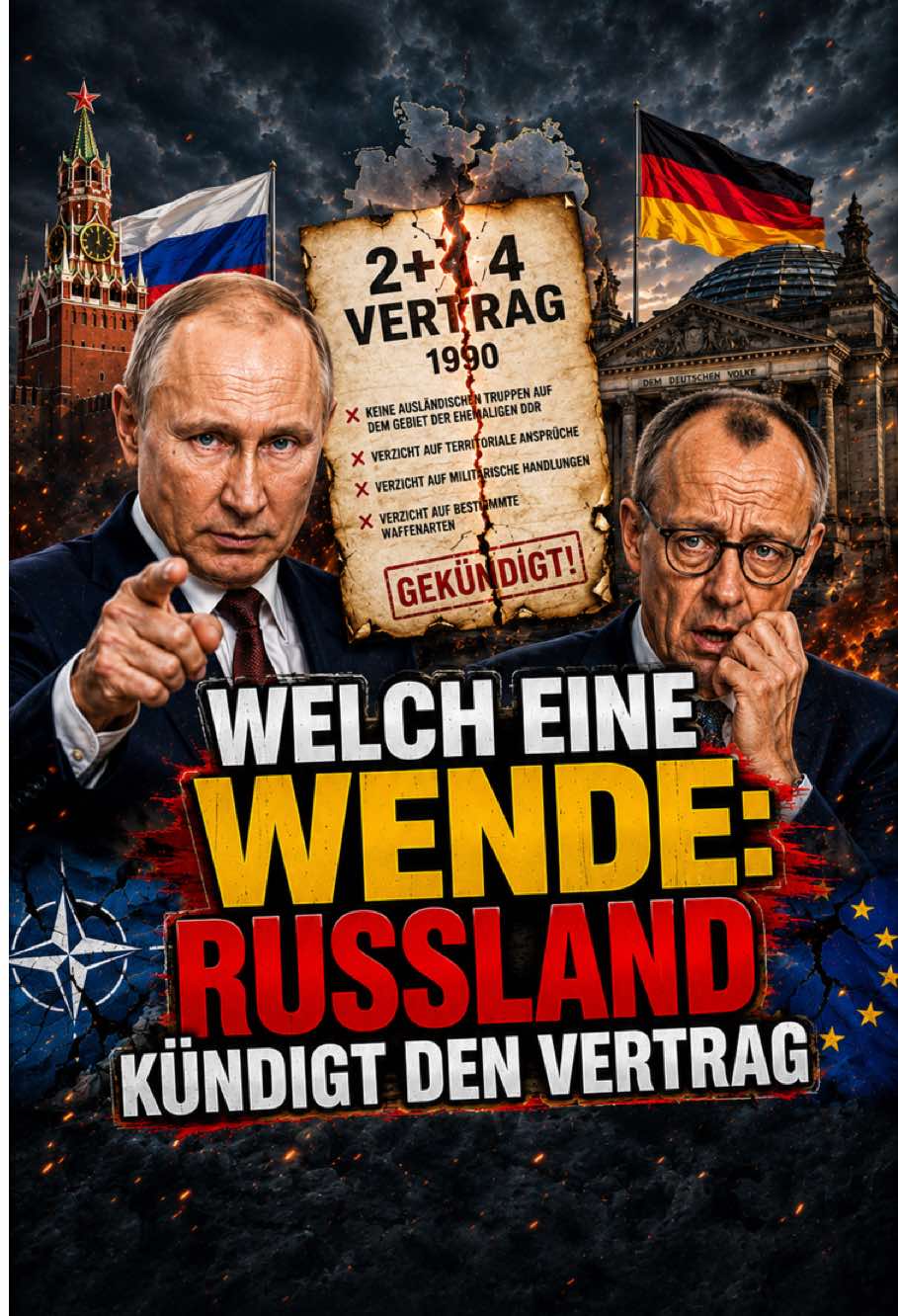 Was für eine Wende: Russland kündigt den Zwei-plus-Vier-Vertrag