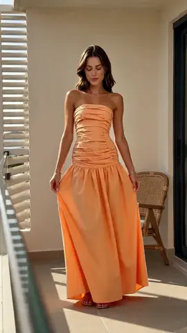 Women's Strapless Long Maxi Dress, Figure-Flattering Elegant Design, Perfect for Vacation, Seaside Travel, Date Night, Casual #summerdress #womenpartydress #plussizevacationoutfits #summerdressforwomen #beigemaxidress #aliexpressdress #plussizebacklessdress #sheinmaxidress #cottonmaxidress #swimsuitdresses