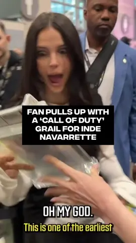 The nostalgia is through the roof tight now 🎮 A fan surprised ‘Obsession’ star Inde Navarrette with an ultra-rare copy of ‘Call of Duty: Modern Warfare 2’ at Fanatics Fest. The gift hit differently, as Navarrette has shared how gaming and Twitch helped her through a tough stretch before her acting career took off. [🎥: via/ IG collect ]