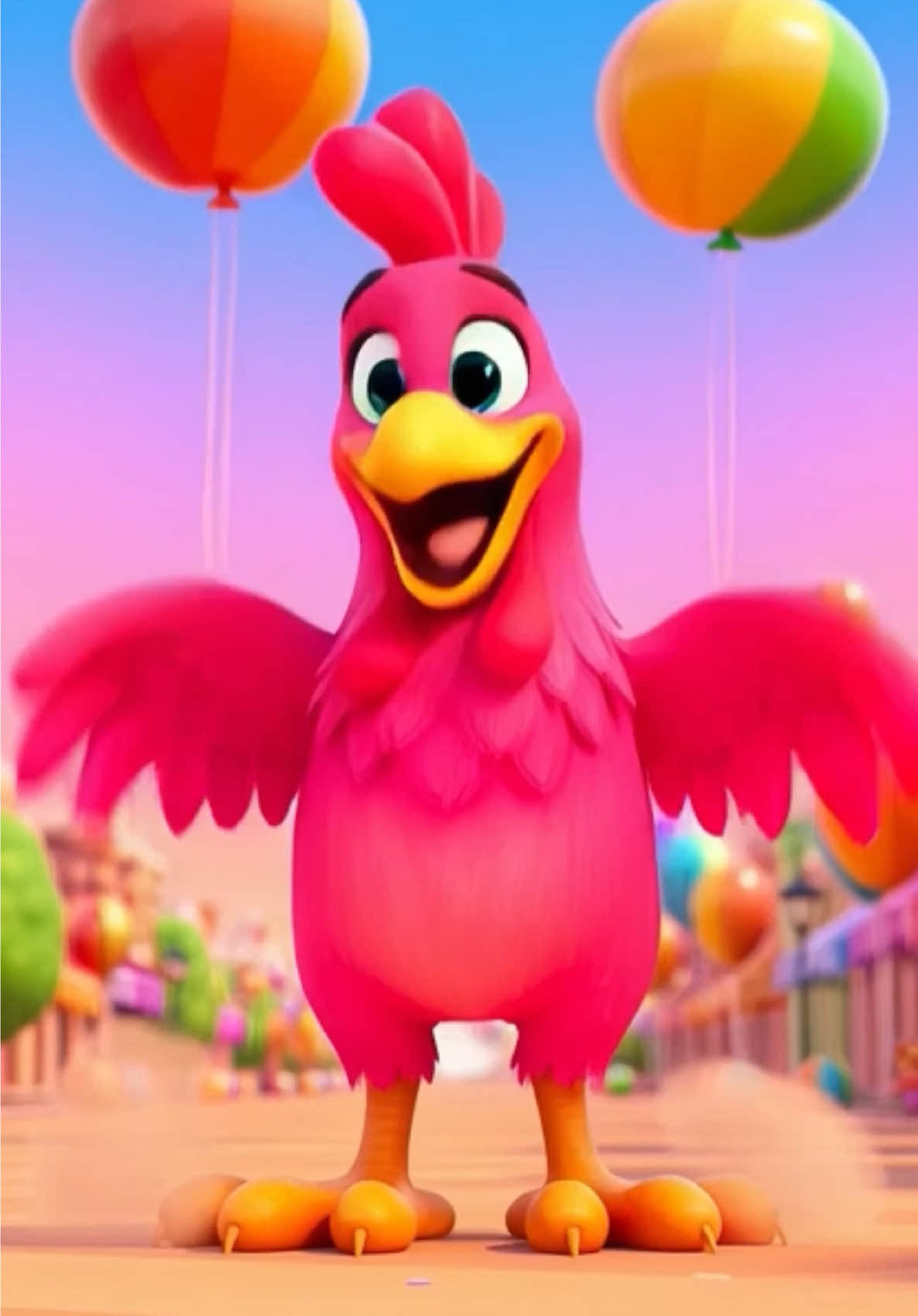 This chicken song 🐣🐥🐓 #kidspoem #toddlerfun #cartoon #kidsvideo #babysongs 