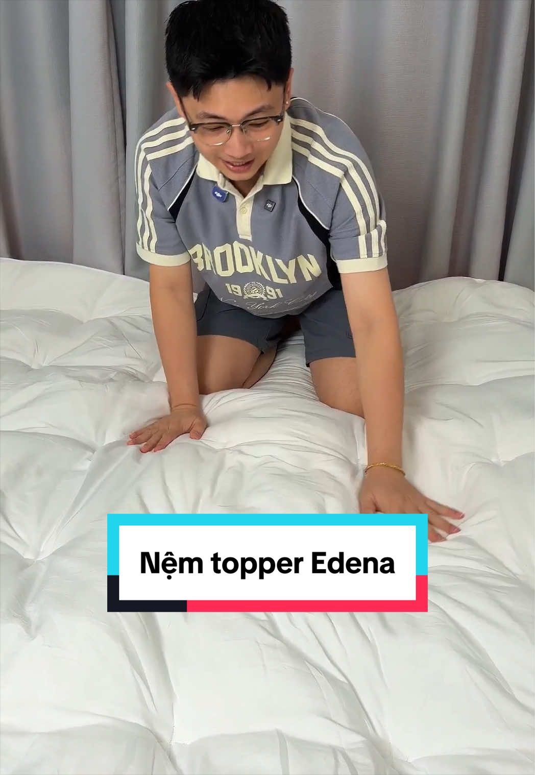 Topper Nệm Gòn Edena dòng cao cấp #demtopper #nemtopper #edena #nhapesu 