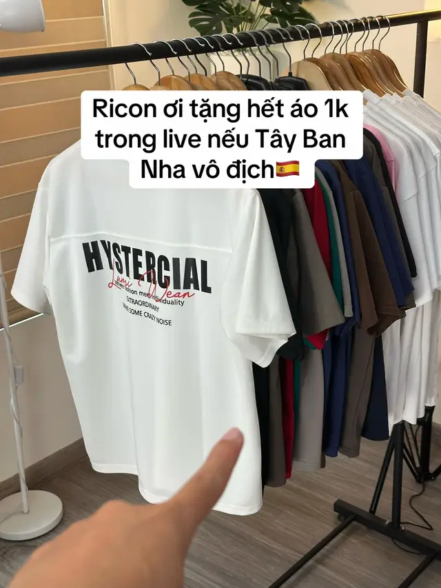 Tây ban vô địch tặng áo 1k #aothun #review #xuhuong 