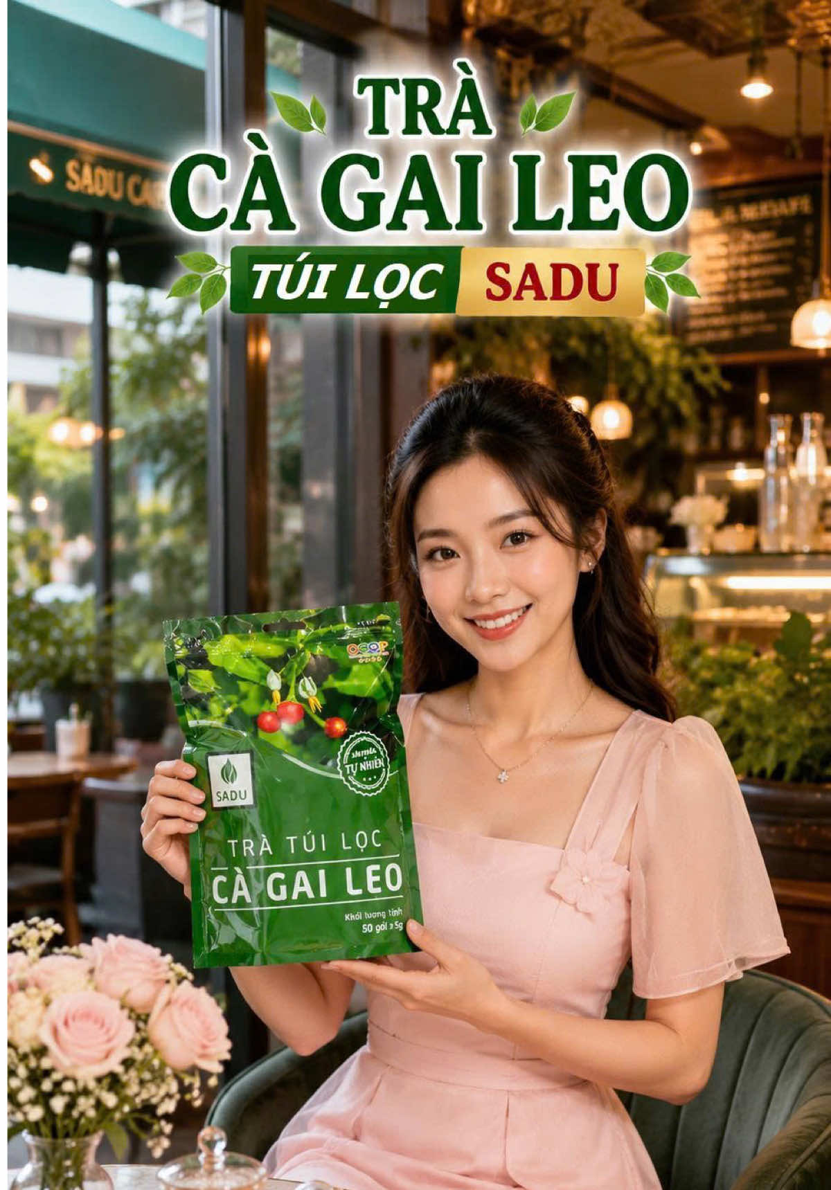 Trà Cà Gai Leo Sadu Nguyên Chất, 1 Bịch 250g Có 50 Gói Túi Lọc Tiện Dụng. Trà Cà Gai Leo Hỗ Trợ Thanh Nhiệt, Hỗ Trợ Thải Độc, Tăng Cường Chức Năng Gan, Hỗ trợ An Thần, Dễ N.g.ủ, Thanh Lọc Cơ Thể, Giải Khát, Làm Mát Gan Hiệu Quả. Khuyến Mại Khi Mua 2 Bịch 250g Tặng 5 #tracagaileo #tracagaileosadu #trathaomoc #cagaileo #tiktokshop 