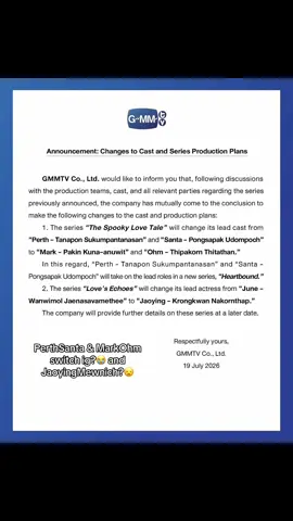 That surprised me😭 I wanted to see perthsanta in tslt but I’m not arguing for MarkOhm too🥹💋 but the partner switch?😭 JaoyingMewnich😦😦😦 #dc #fyp #viral #foryoupage❤️❤️ #gmmtv 
