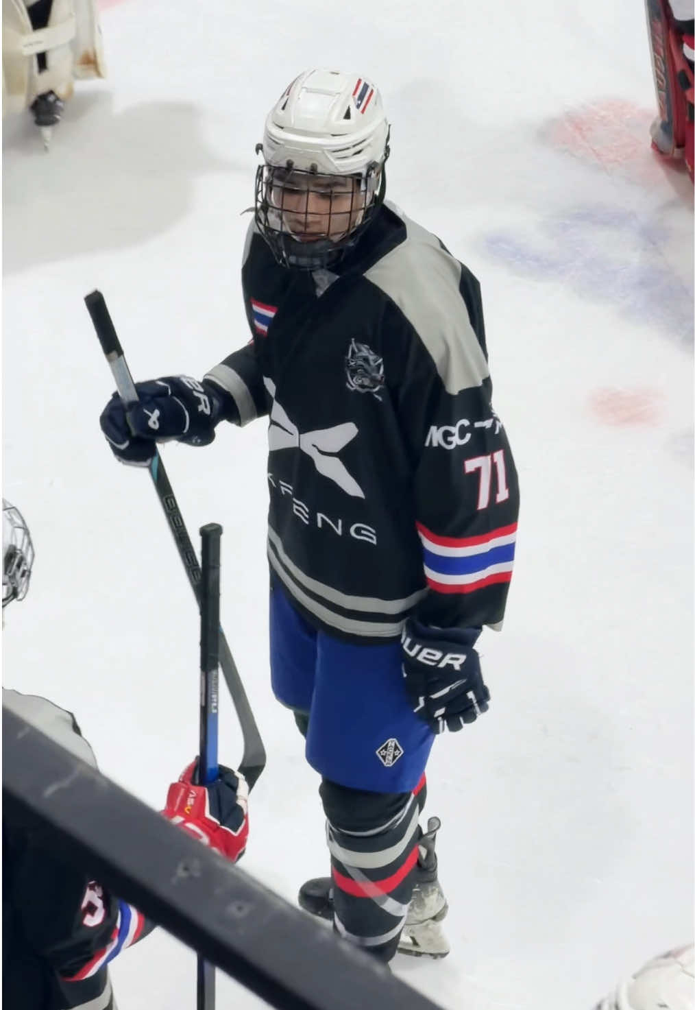 เจดดี้เก่งมากกก 🏒✨🤍 #jade71 #xpengicehockey #icehockeythailand 
