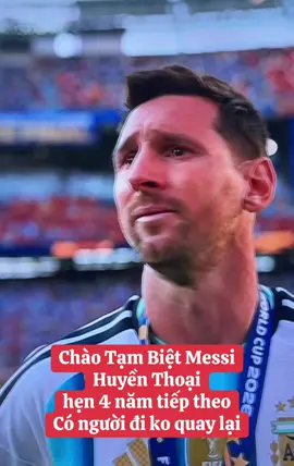 World Cup chính thức khép lại , cảm ơn Messi , cảm ơn huyền thoại , sẽ ko còn thấy Ronando - Messi World Cup tiếp theo . The Enh
