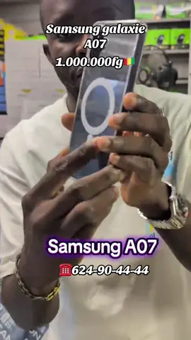 🎉 PROMO SAMSUNG GALAXY A07 📱✨ Faites plaisir à un proche avec un smartphone élégant, performant et à petit prix ! ❤️ 🎁 Offrez-le à votre fils, votre fille, votre neveu, votre nièce, votre frère, votre sœur, votre maman ou votre tante… Le Samsung Galaxy A07 est le cadeau idéal pour rester connecté au quotidien. ✅ Grand écran immersif de 6,7” ✅ Batterie longue durée ✅ Appareil photo de qualité ✅ Design moderne et élégant ✅ Fluide pour les appels, WhatsApp, TikTok, Facebook, YouTube et bien plus encore. (Samsung uk) 📦 Disponible dès maintenant ! 📩 Écrivez-nous en privé pour connaître le prix et réserver le vôtre. Samsung Galaxy A07 : la qualité Samsung à un prix qui fait plaisir ! 🔥#conakryguinea🇬🇳🇬🇳🇬🇳 #laguinee🇬🇳 #samsunggalaxy #tiktokguinee224🇬🇳 #laguinee🇬🇳 