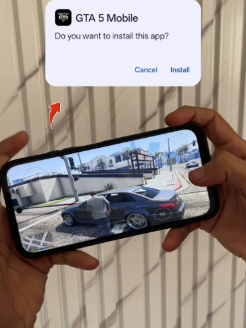 GTA 5 on mobile? 📱😱 #gta5 #androidgames #openworldgames #fyp #gaming