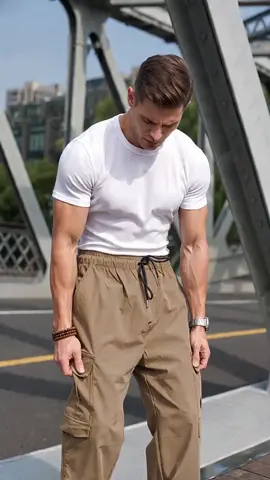 Men's Multi-Pocket Straight Work Pants, Casual Fitted Woven Long Pants, Outdoor Sports and Leisure, Spring & Fall Fashion, Athleisure Pants #pantsoutfitideas #widelegpantsoutfit #menssportpants #cargosweatpants #workclothesformen #mensbottomwear #6pocketscargopants #mensoutdoor #heavydutyworkpants #mensoutdoorfashion