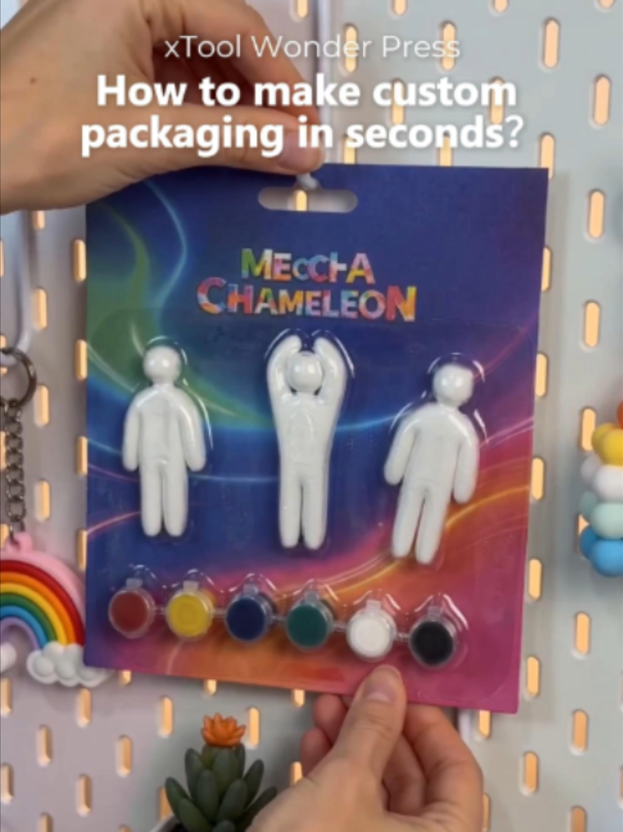 Stop throwing away money on custom toy packaging! 🛑 Look at what I made with the xTool Wonder Press thermoforming feature! 🤯 Would you buy this if you saw it in a store? Let me know in the comments! 👇✨ #xTool #xToolWonderPress #PackagingDesign #ToyDesign #3DPackaging #DIYCrafts #CraftTok #MakerMovement #SmallBusinessOwner #ProductPackaging #SatisfyingVideos #DIYToys