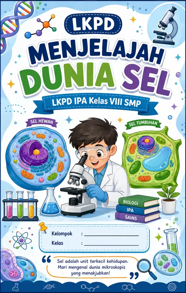 LKPD sel dan perkembangannya, materi IPA SMP kelas 8. #lkpdipakelas8 #ipasmpkls8 #ipa #materiipakelas8 #ringkasanmateri
