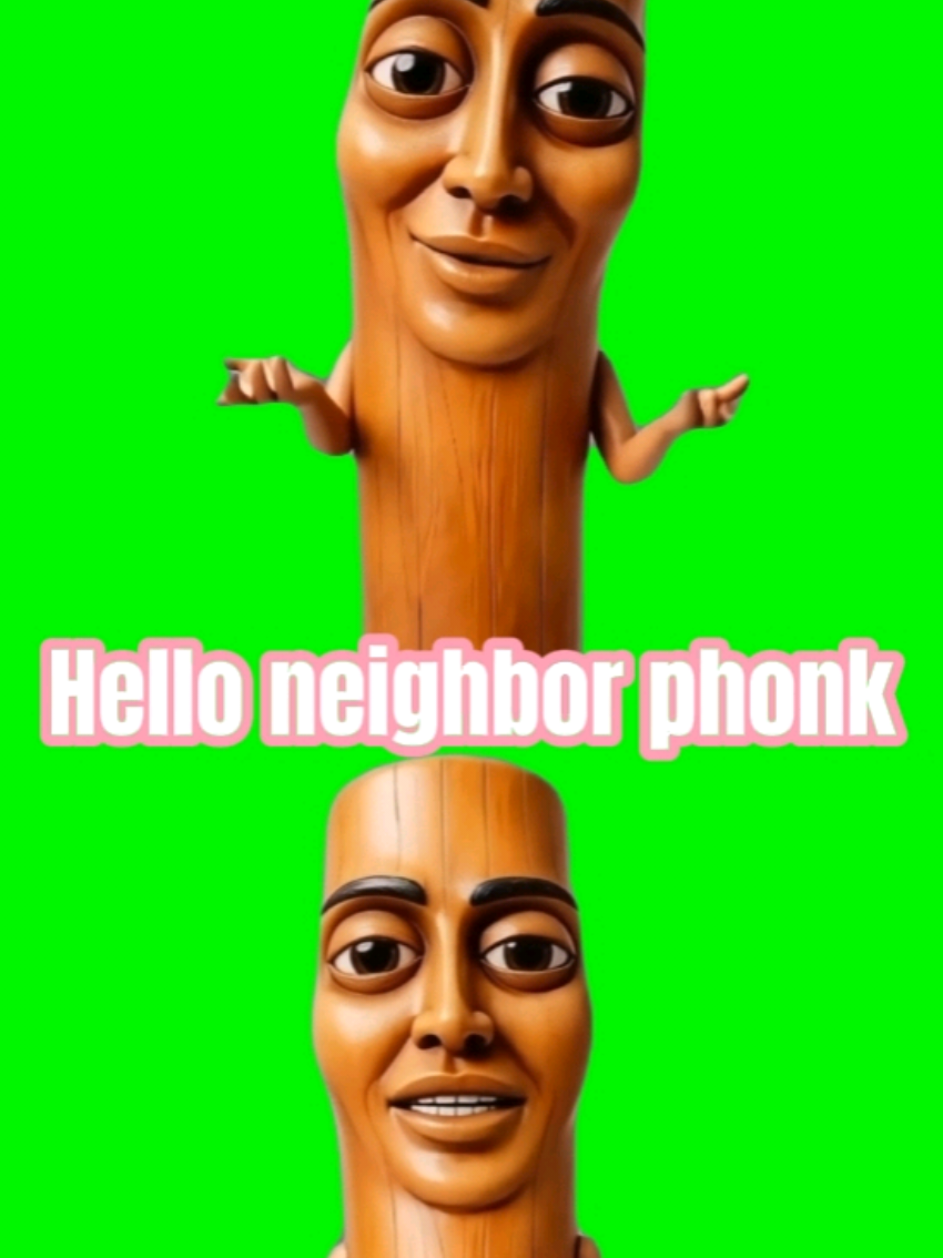 Triple T is officially taking over the viral Hello Neighbor phonk trend, perfectly syncing up with the iconic split-screen movements that went viral by the Deliciaa Sisters. Moving with hilariously unbothered confidence and bizarre facial expressions, this absurd internet asset brings the ultimate peak-brainrot vibe straight to the timeline. Using this clean green screen split-screen cutout into your next edit is an absolute cheat code for maximizing viewer retention. The sheer madness of seeing a wooden totem perfectly mimic a viral TikTok dance is an instant scroll-stopper that guarantees your audience will pause, laugh, and replay the video. This asset serves as the perfect visual punchline for relatable text trends about you and your friend confidently entering a situation you are entirely unprepared for, when the group chat finally agrees on what game to play, or how you look trying to explain your broken sense of humor to your family. Tap the CapCut link to use this template in CapCut. #capcut #capcutpioneer #pioneertemplate #helloneighbor #brainrotmeme   