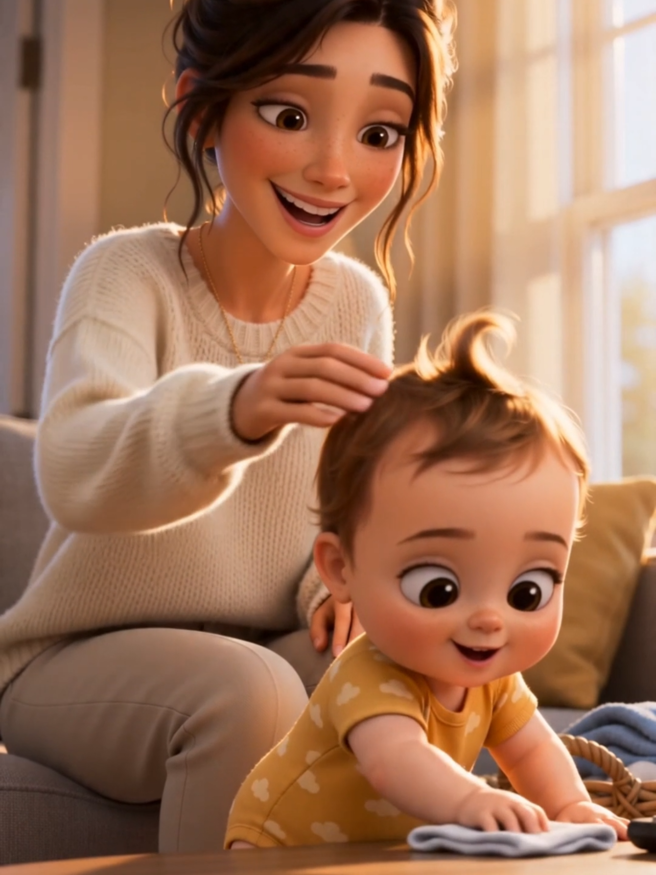 POV: just me and him for the morning. 🥹 The little copycat, the kitchen dancing, the nap that got us both… This is the stuff I'll miss. Tag a mama who lives for these mornings 👇
 #momlife #toddlersoftiktok #pixarstyle #aianimation #motherhood 