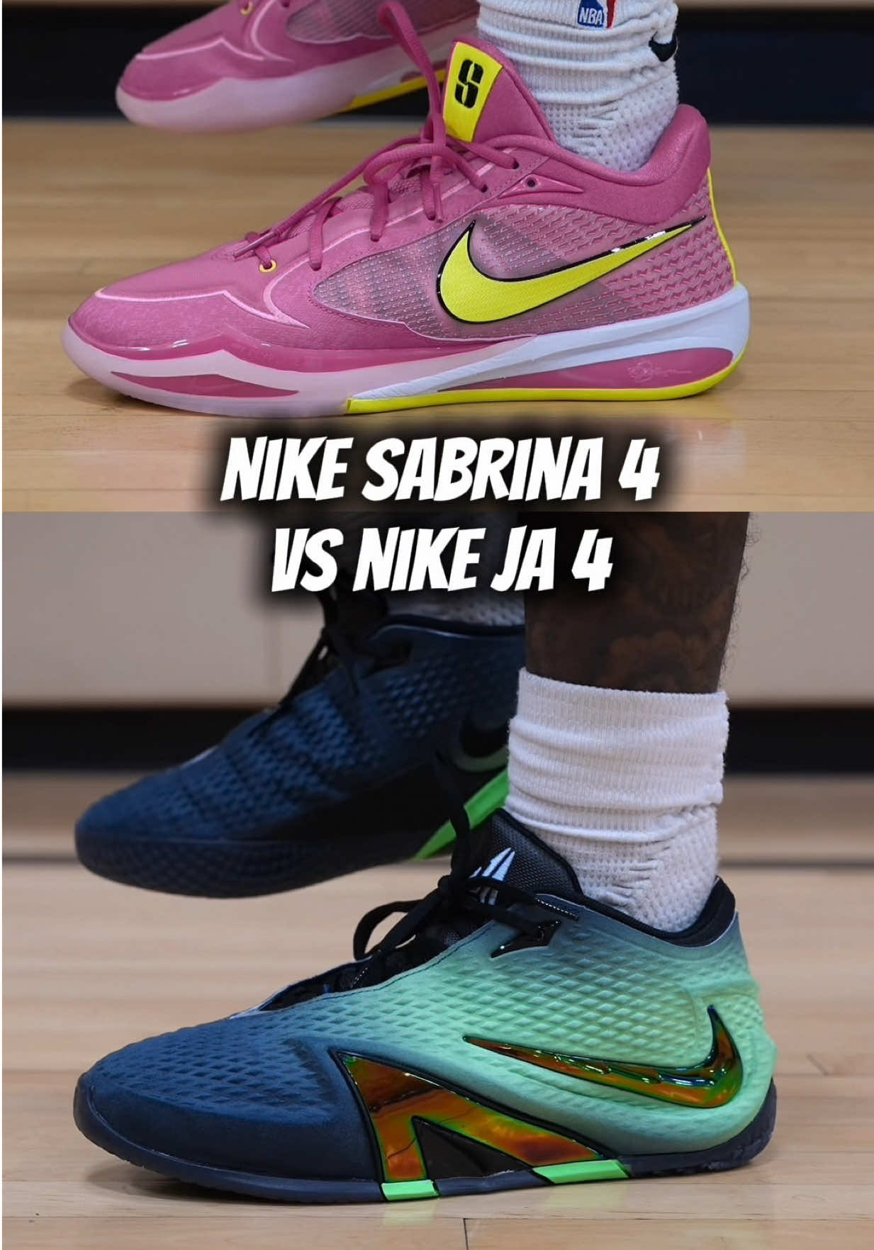 Nike Ja 4 Vs Nike Sabrina 4 #crosbykicks #tonycrosbyy 