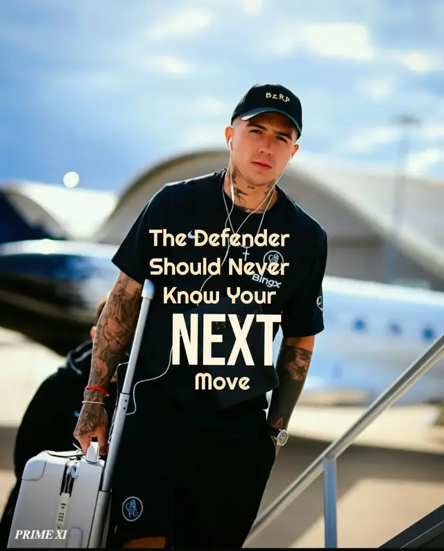 The easiest defender to beat is the one who guesses wrong. Train to become less predictable, and every move becomes more dangerous. Great attackers don't just have skill, they create uncertainty. @app.baller  #footballtogether #enzo#fyp #viral #Soccer 