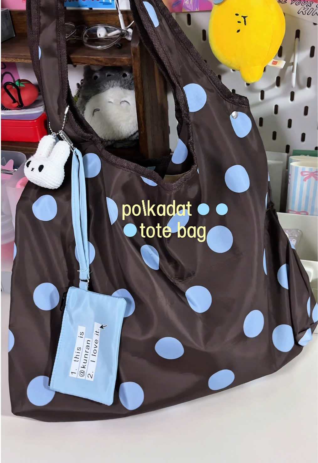 polkadot blue 🩵#creatorsearchinsights #กระเป๋าแฟชั่นสวยๆ #bag #กระเป๋าสะพายข้าง #กระเป๋าแฟชั่น 