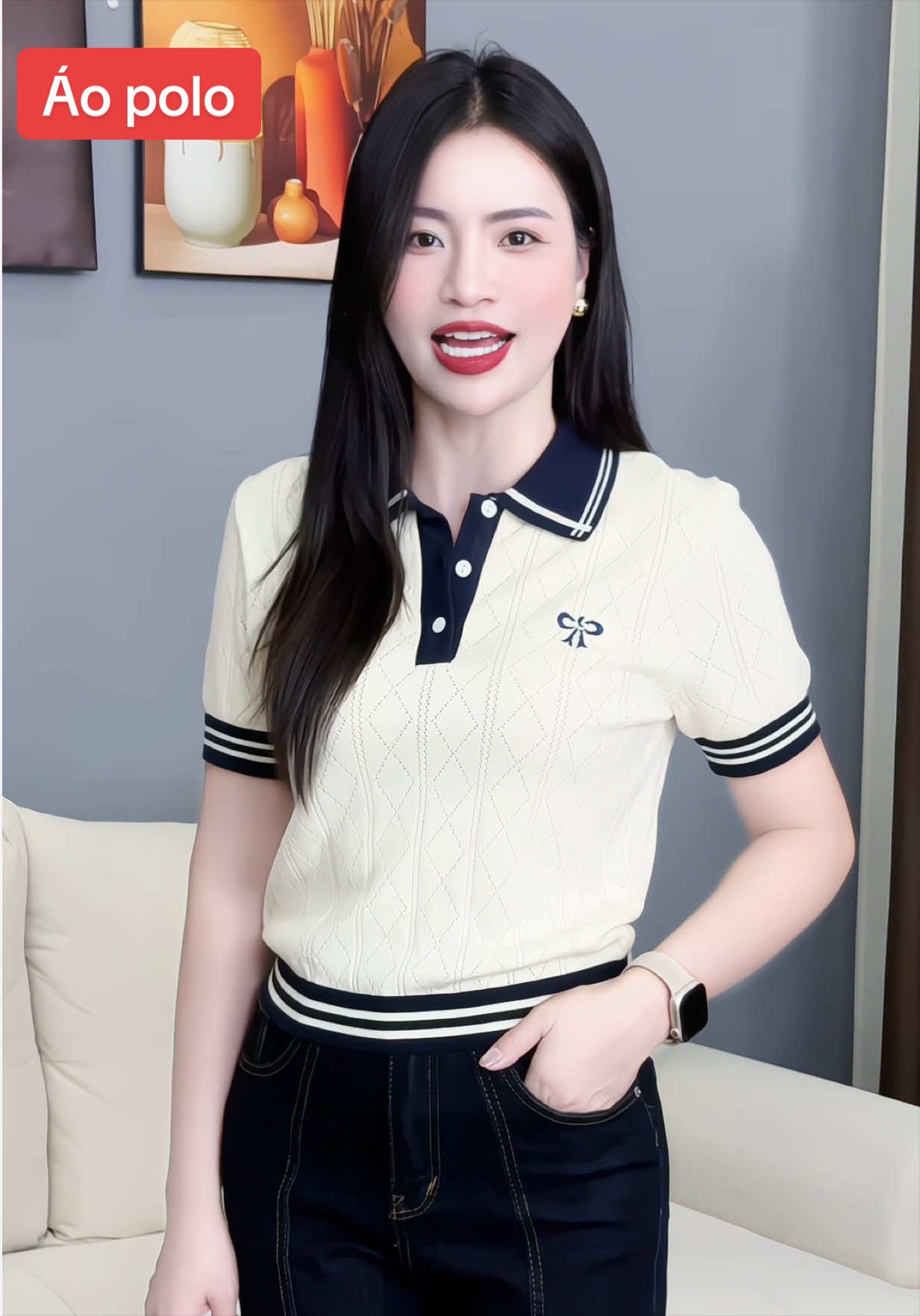 Hòi ôi mặc con áo nó sang gì đâu#aopolo #maithom6 #xh #thoitrangnu 