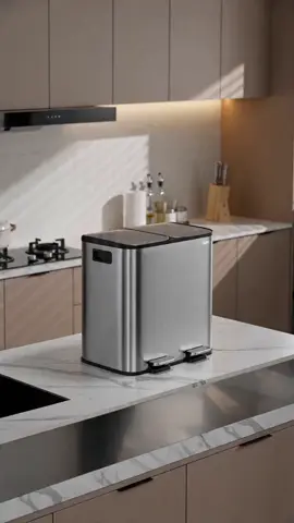 POV: Your kitchen trash can just got a glow-up 🌟 Step pedal + dual compartments = chef's kiss 🧼 Odor-sealing lid? Yes please. Tap to shop! #weeklydeals #payday #RushReady #KitchenHack #HomeEssentials #TikTokMadeMeBuyIt #Garvee