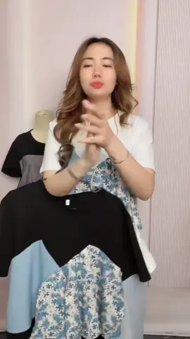 Asaya Atasan kaos kerah bulat 