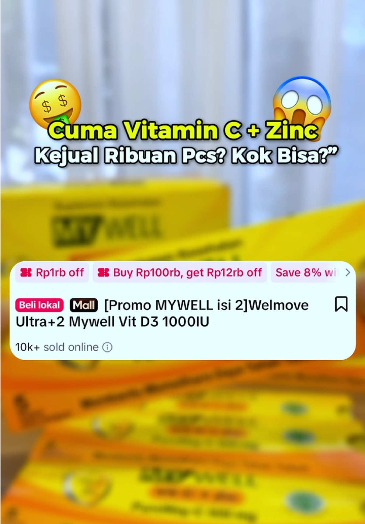 Udah banyak banget yang review positif Vitamin C+Zn dari MyWell iniii. Cobain juga dehhh, checkoutnya di keranjang kuningg! #MyWell #suplemen #vitaminc #zinc #vitamin 