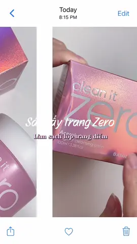 Sáp tẩy trang quốc dân BanilaCo #banilacovn #saptaytrangzero #cleanitzero 