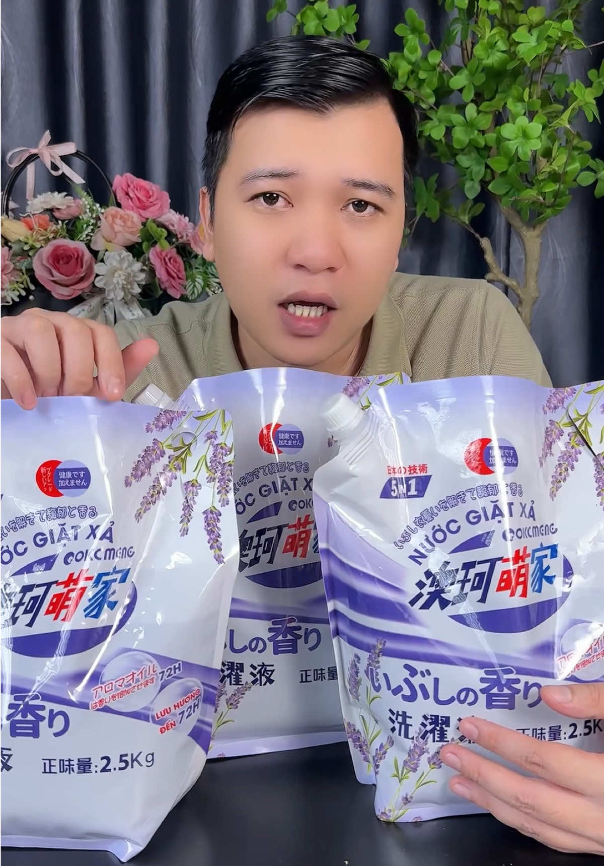AOKEMENG nước giặt hương oải hương 2,5kg lưu hương 72h