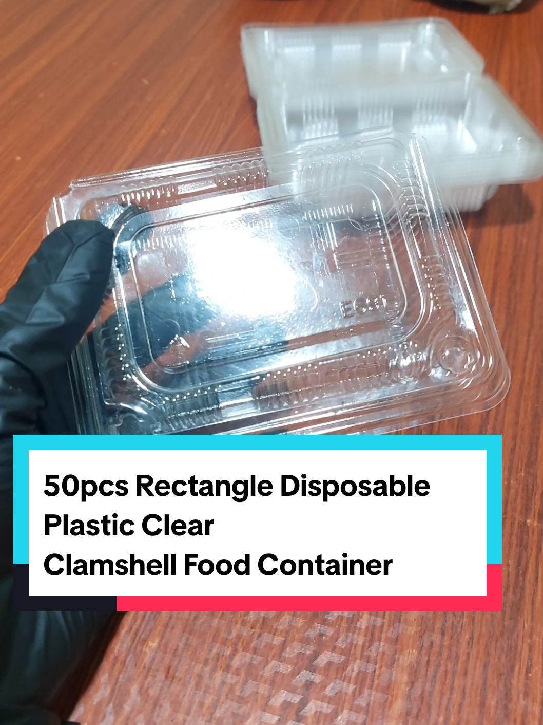 50pcs Rectangle Disposable Plastic Clear Clamshell Food Container... Get yours now and click the yellow basket to order. 😃😃😃#fyppppppppppppppppppppppp #Sale #trending #foryoupage❤️❤️ #Container 