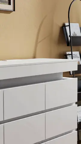 STOP scrolling if you need storage + charging! 🛏️ This 12-drawer dresser has LED lights + a built-in charging station! ✨ #weeklydeals #payday #StorageGoals #HomeDecor #TikTokMadeMeBuyIt #BedroomEssentials