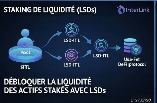 Débloquez tout le potentiel de vos actifs et maximisez vos opportunités grâce au staking de liquidité (LSDs) et au token $ITL ! 💧 Au sein de l'écosystème InterLink, participez aux pools de staking tout en conservant la liquidité de vos fonds pour les réutiliser dans les protocoles DeFi partenaires. 💡 Faites travailler vos actifs sans contrainte et profitez d'une flexibilité financière totale dès aujourd'hui ! 🚀 #InterLink #ITLG #ITL