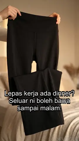 Petang ni ada dinner lepas kerja? Seluar Bootcut ni boleh bawa dari meeting sampai malam - kain tebal tak renyuk, duduk lama tak sendat. 11 warna kat bag kuning! #ofvogue  #seluarbootcut  #ootdmalaysia 