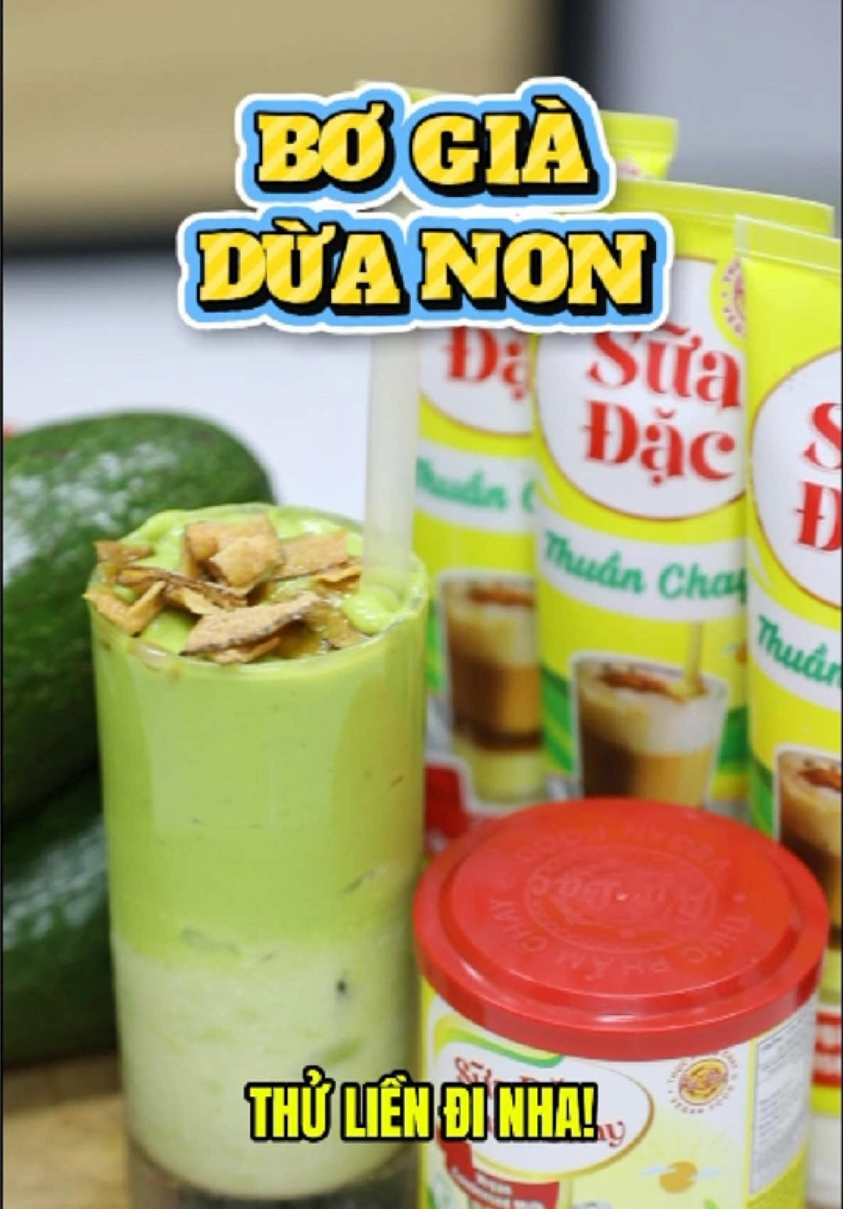 🥑 Nạp năng lượng mùa hè ♥️ Chút ngọt ngào dành cho ngày mới  🥥✨ 🧑🏻‍🍳Món hot hit: BƠ GIÀ DỪA NON siêu mlem ... Không cần sữa động vật, bí quyết vẫn giữ trọn vị béo ngậy ngất ngây nằm ở Sữa Đặc Thuần Chay Âu Lạc   🌱100%  thực vật, ngọt thanh tự nhiên, siêu lành tính.  Có 2 phiên bản cực tiện lợi : Dạng tuýp 200g gọn nhẹ bỏ túi & dạng lon 330g cho team mê ngọt  📝 Công thức 